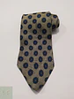 Corbata de Seda Jacquard Edsor Crown con Micropatrón Geométrico Azul - Miniatura 2