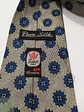 Corbata de Seda Jacquard Edsor Crown con Micropatrón Geométrico Azul - Miniatura 3