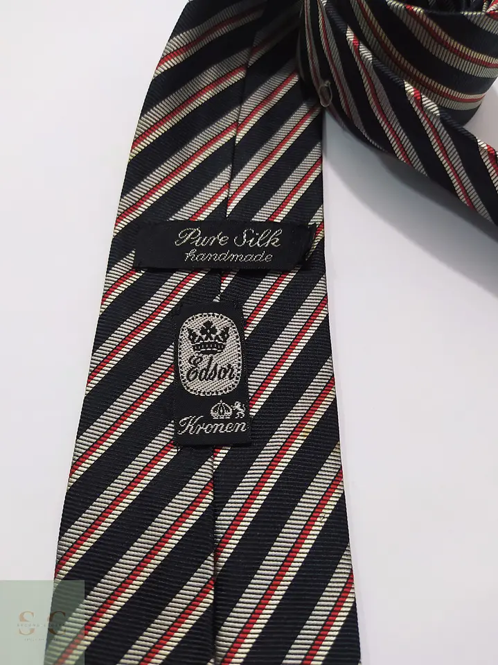 Corbata de Seda a Rayas Regimental Edsor Kronen 3