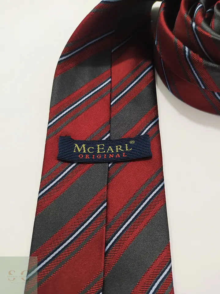 Corbata de Seda a Rayas Regimental McEarl Original 3