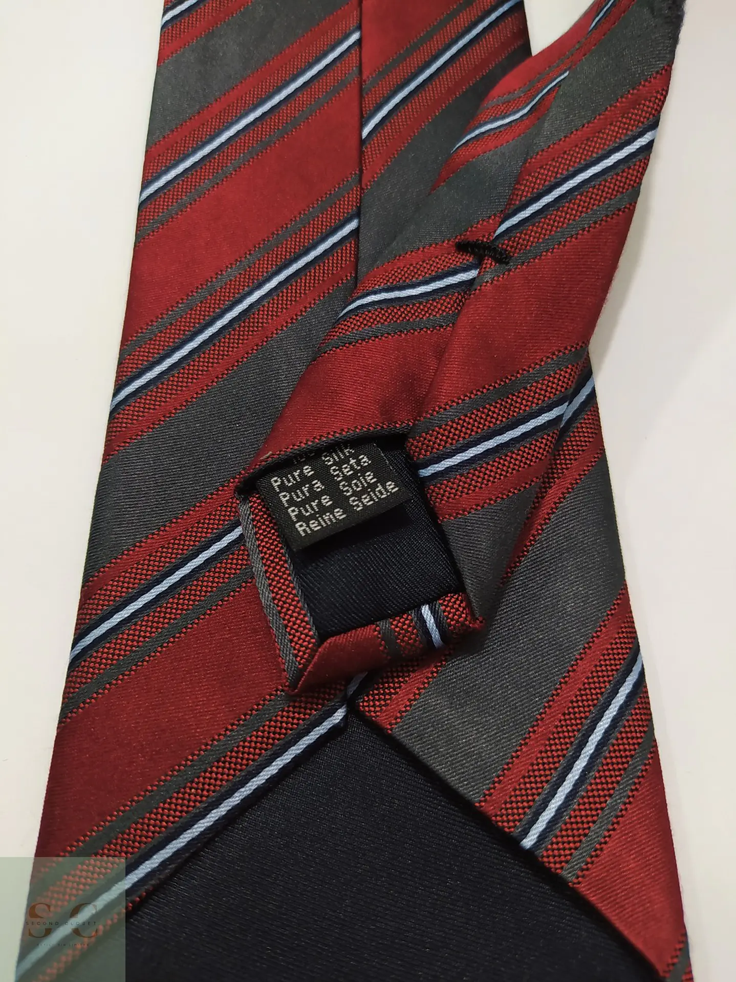 Corbata de Seda a Rayas Regimental McEarl Original 4