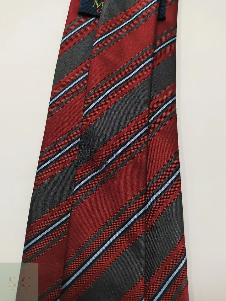 Corbata de Seda a Rayas Regimental McEarl Original 5
