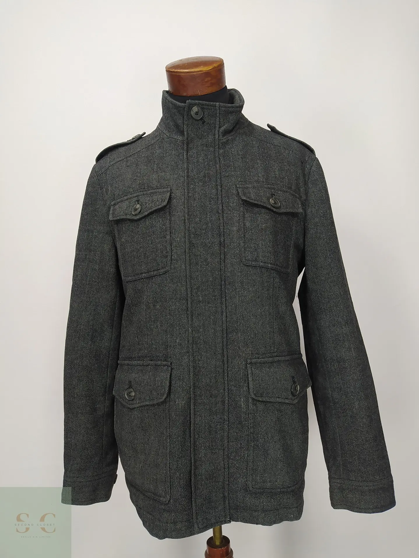 Chaqueta Field Style de Mezcla de Lana Espiga Dockers Talla ML 2