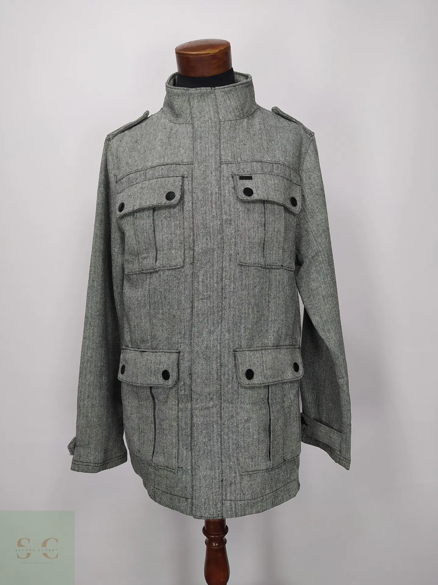 Chaqueta Utilitaria de Algodón Texturizado Empyre Talla 49 2