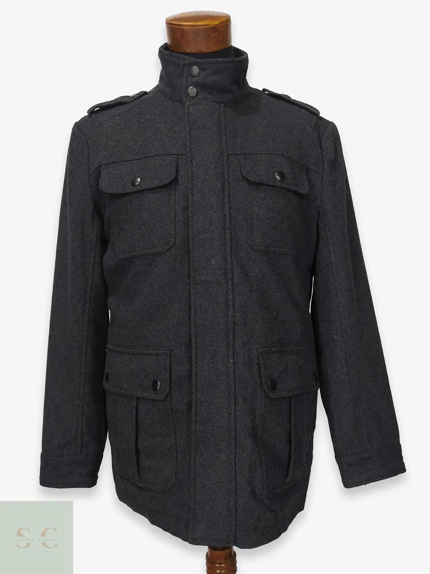 Chaquetón Field de Mezcla de Lana Acolchado Apt. 9 Talla L 1