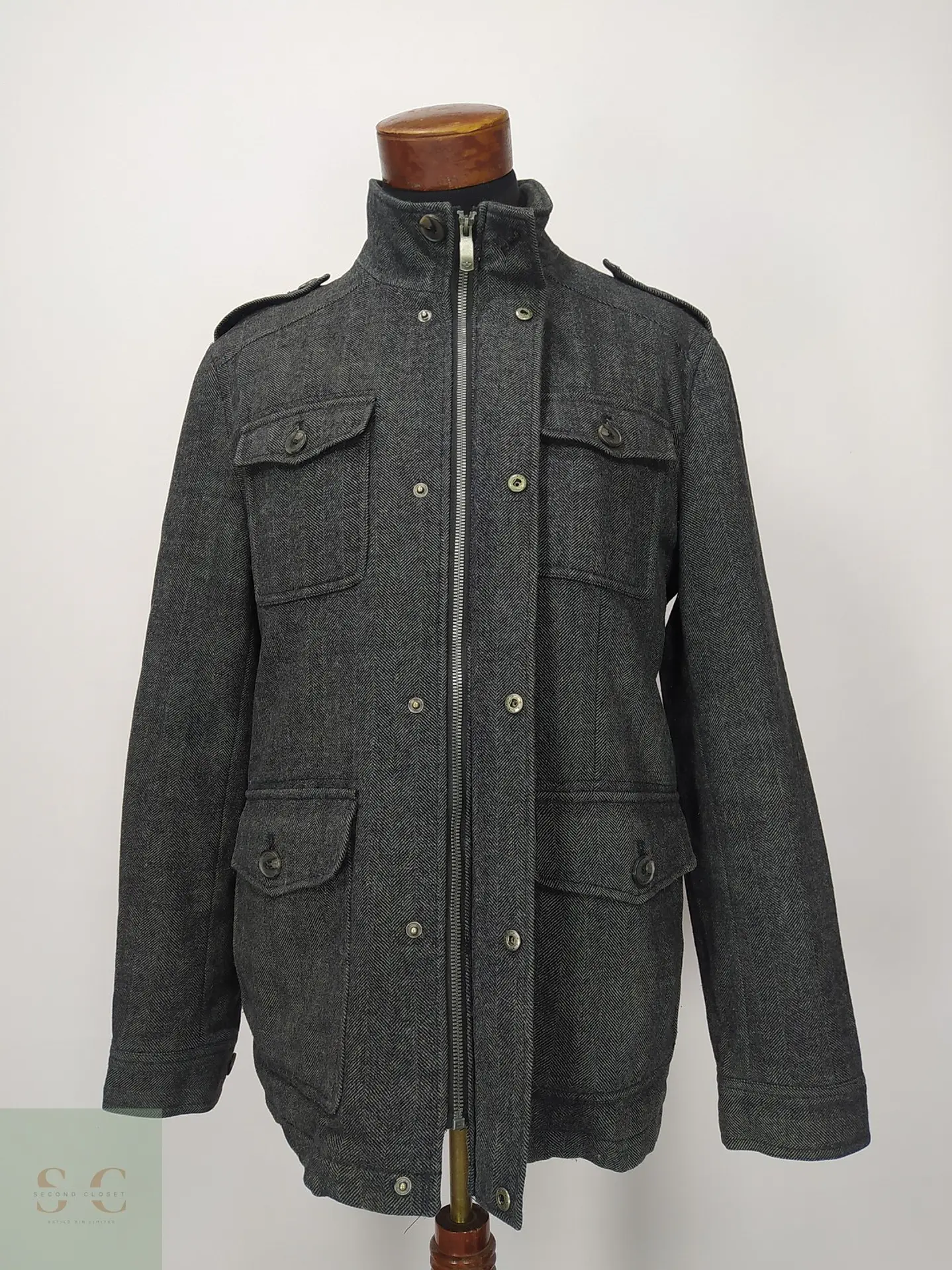Chaqueta Field Style de Mezcla de Lana Espiga Dockers Talla ML 5