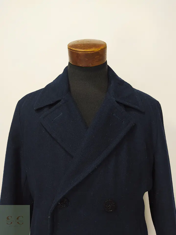 Abrigo Marinero Pea Coat de Mezcla de Lana Nautica Talla M 3