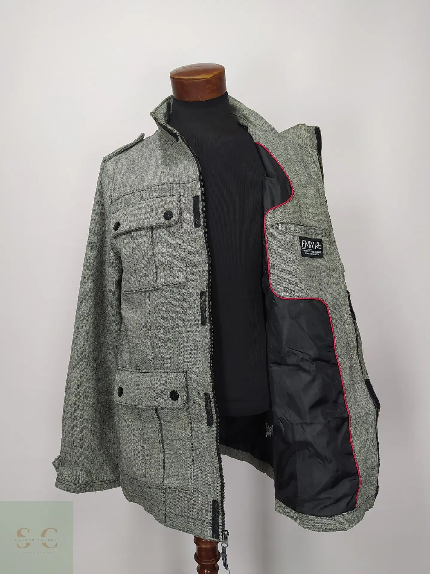 Chaqueta Utilitaria de Algodón Texturizado Empyre Talla 49 7