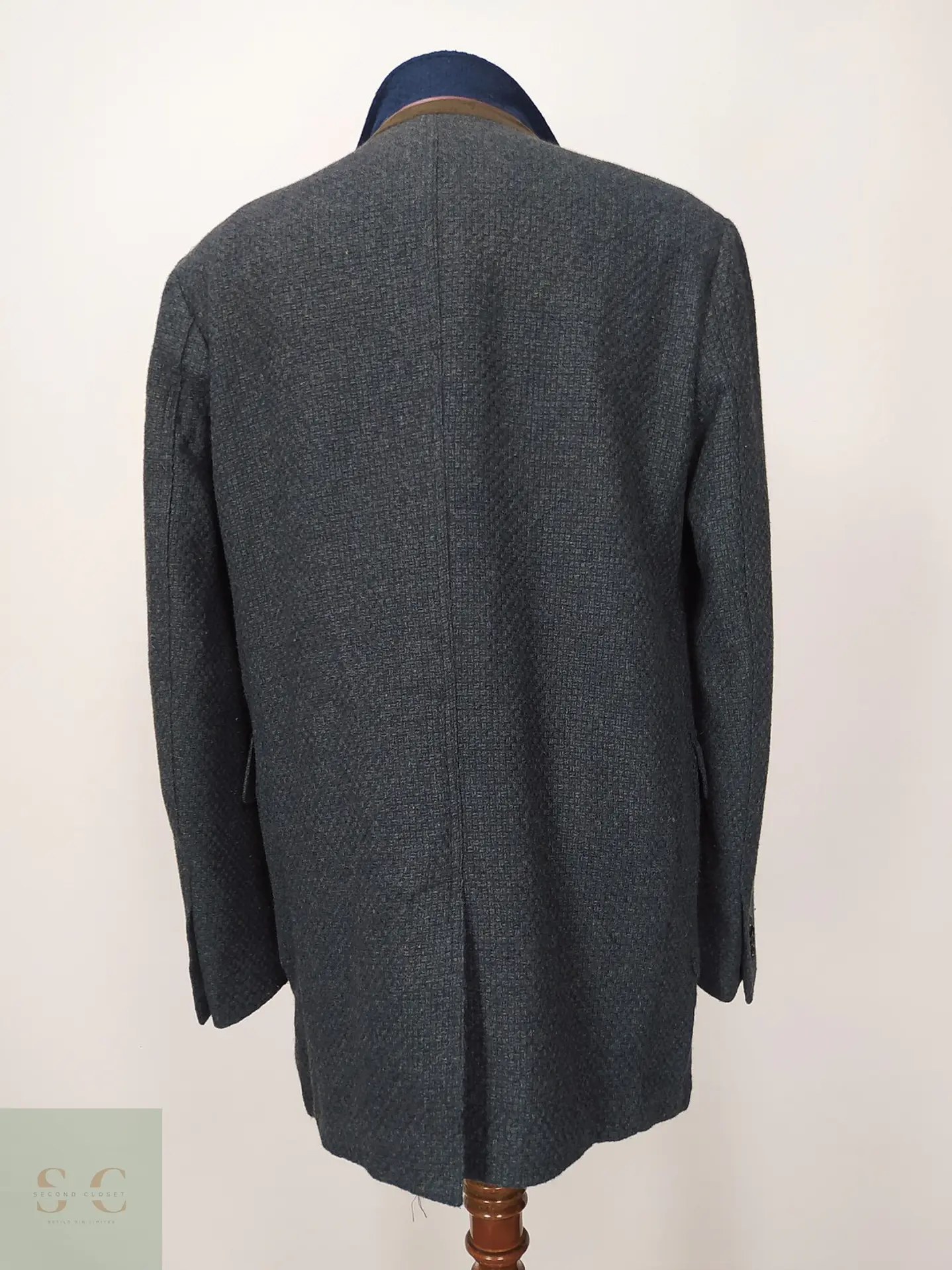 Abrigo Cruzado de Lana Texturizada Gutteridge Dal 1878 Talla 43 8