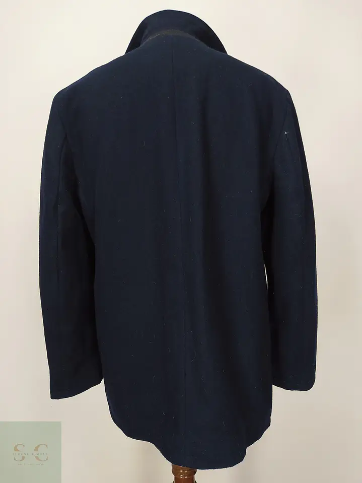 Abrigo Marinero Pea Coat de Mezcla de Lana Nautica Talla M 8