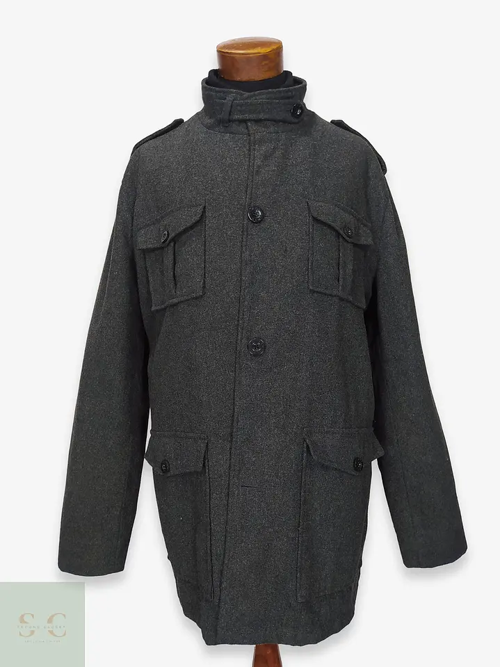 Chaquetón Estilo Utility Field Jacket Plomo Man's World Casual Talla 55 1