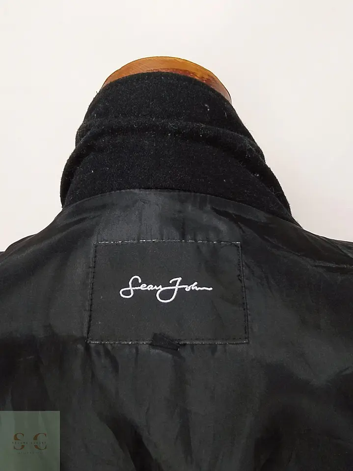 Abrigo Corto Estilo Militar con Cuello Ajustable Sean John Talla L 9