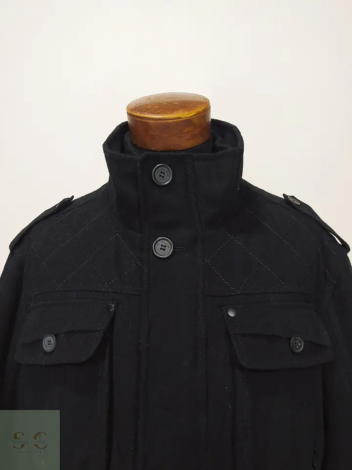 Chaquetón de Lana Blend Estilo Utility Field Jacket Angelo Litrico Talla 53 3