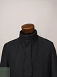 Abrigo Largo Plomo Estructurado con Cuello Alto Zara Talla SM - Miniatura 4