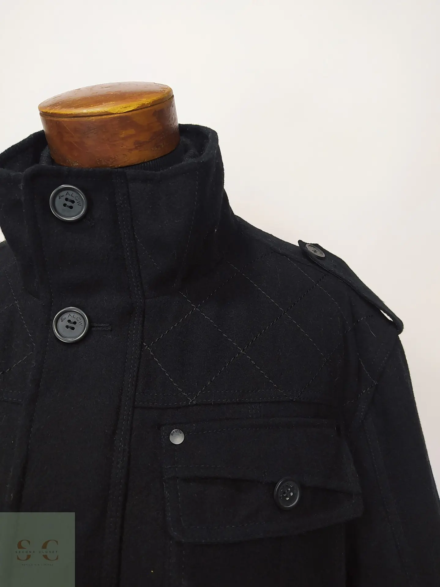 Chaquetón de Lana Blend Estilo Utility Field Jacket Angelo Litrico Talla 53 4
