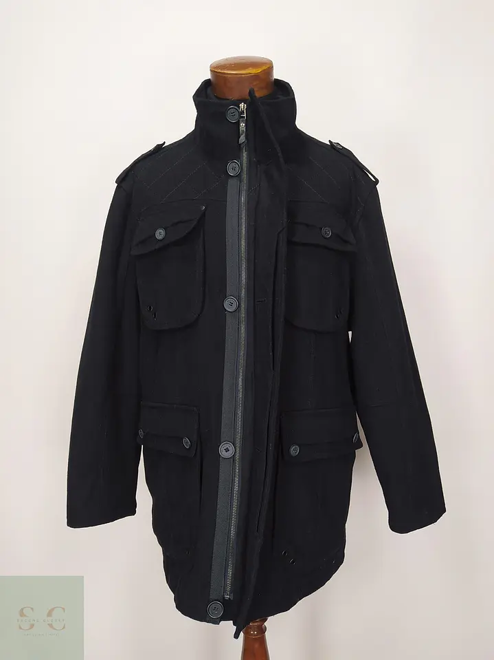 Chaquetón de Lana Blend Estilo Utility Field Jacket Angelo Litrico Talla 53 5
