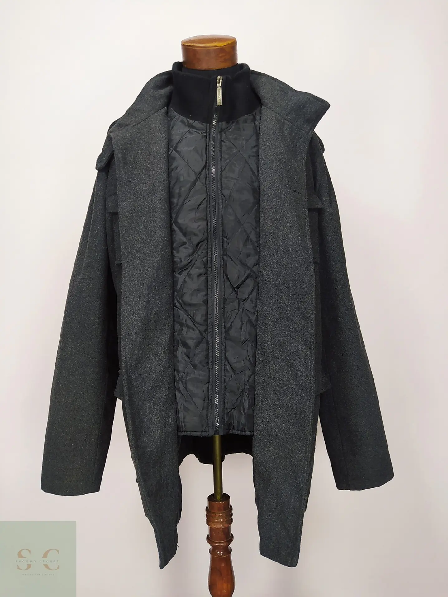 Chaquetón Estilo Utility Field Jacket Plomo Man's World Casual Talla 55 5
