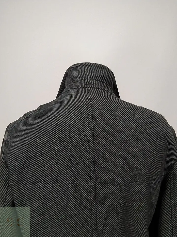 Abrigo Corto de Lana Texturizada HUGO Hugo Boss Plomo Talla SM 8