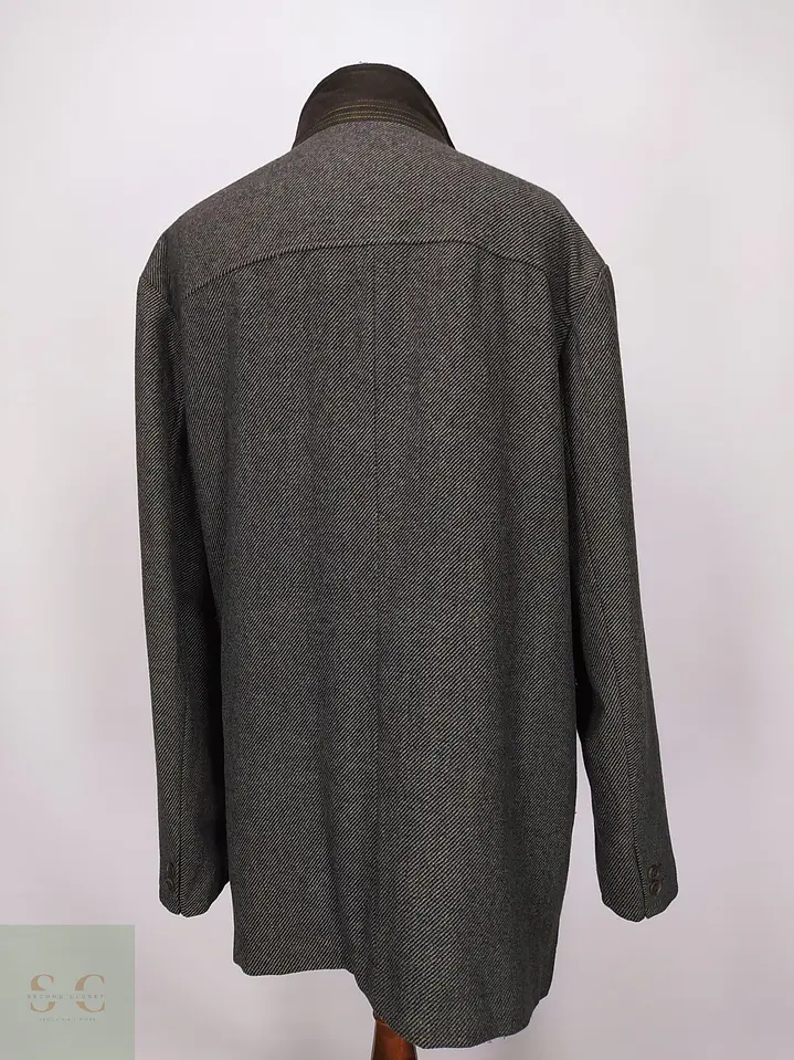 Abrigo 3/4 con Doble Cuello y Mezcla de Lana Joseph Abboud Talla 55 7