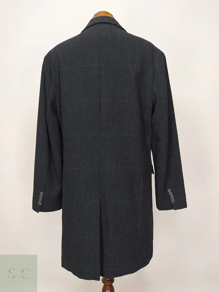 Abrigo Delgado de Mezcla de Lana Cuadro Ventana Goodfellow & Co Talla XL 7