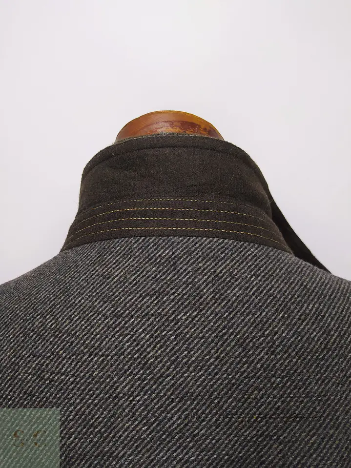 Abrigo 3/4 con Doble Cuello y Mezcla de Lana Joseph Abboud Talla 55 8