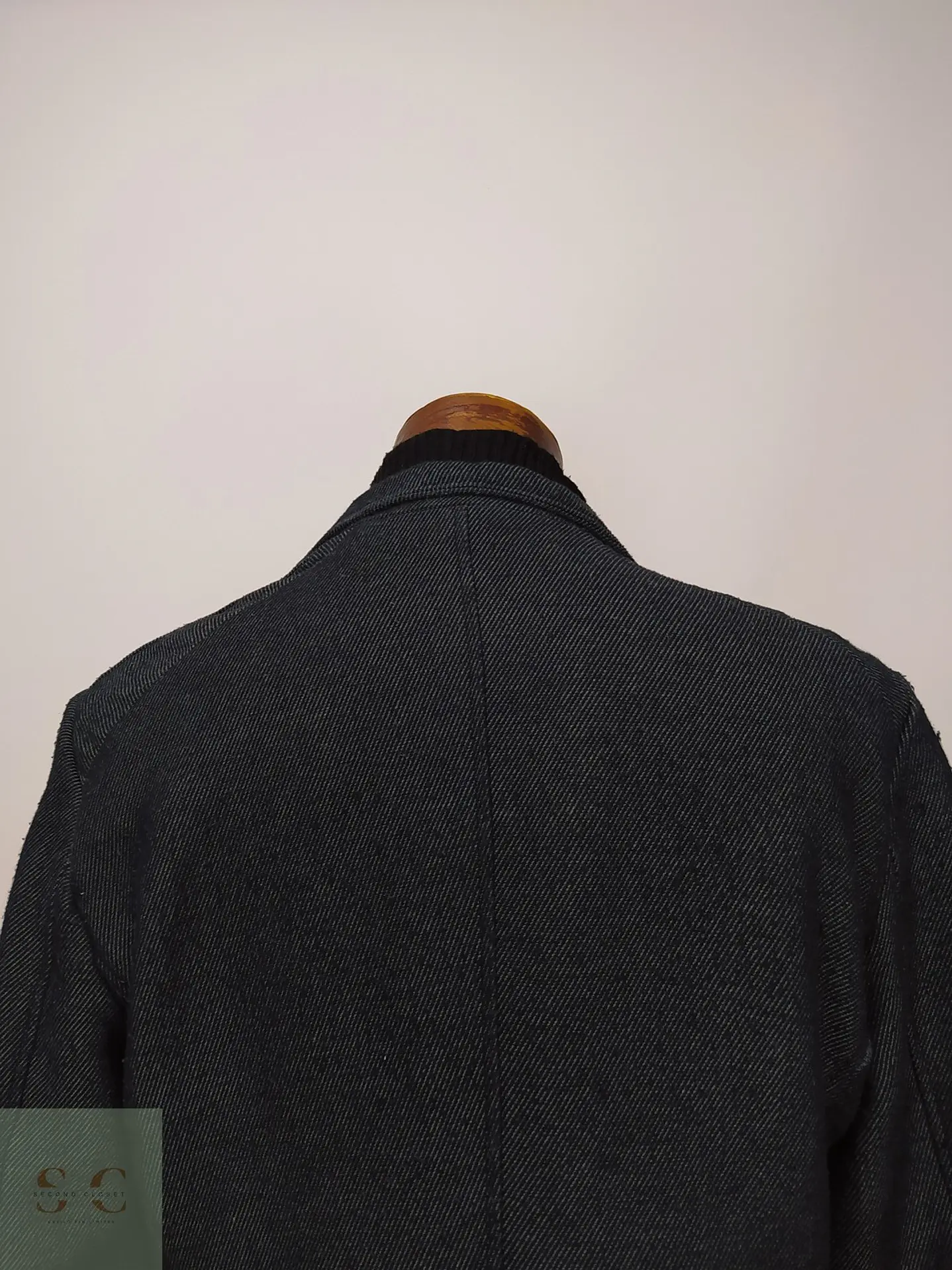 Abrigo Largo Plomo Estructurado con Cuello Alto Zara Talla SM 9