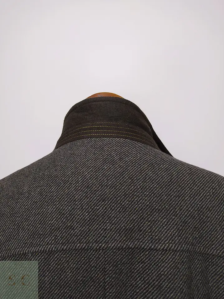 Abrigo 3/4 con Doble Cuello y Mezcla de Lana Joseph Abboud Talla 55 9