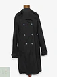 Trench Clásico Negro Doble Botonadura 1982 Talla L - Miniatura 1