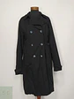 Trench Clásico Negro Doble Botonadura 1982 Talla L - Miniatura 2