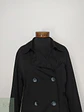 Trench Clásico Negro Doble Botonadura 1982 Talla L - Miniatura 3
