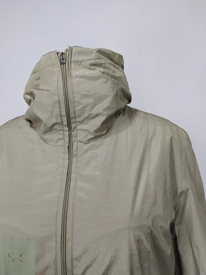 Trench Parka Beis Ajustable con Capucha Talla L 4