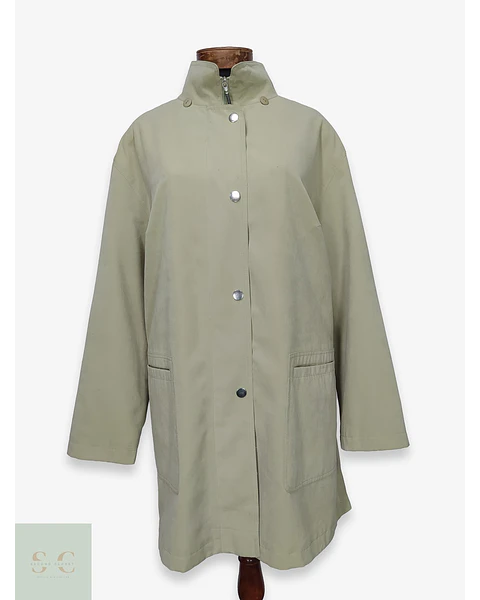 Trench Corto Verde Claro Canda Talla 2XL-3XL