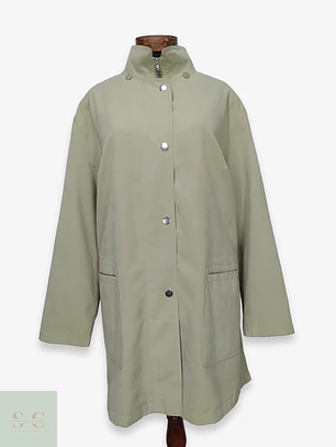 Trench Corto Verde Claro Canda Talla 2XL-3XL