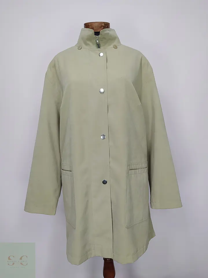 Trench Corto Verde Claro Canda Talla 2XL-3XL 2
