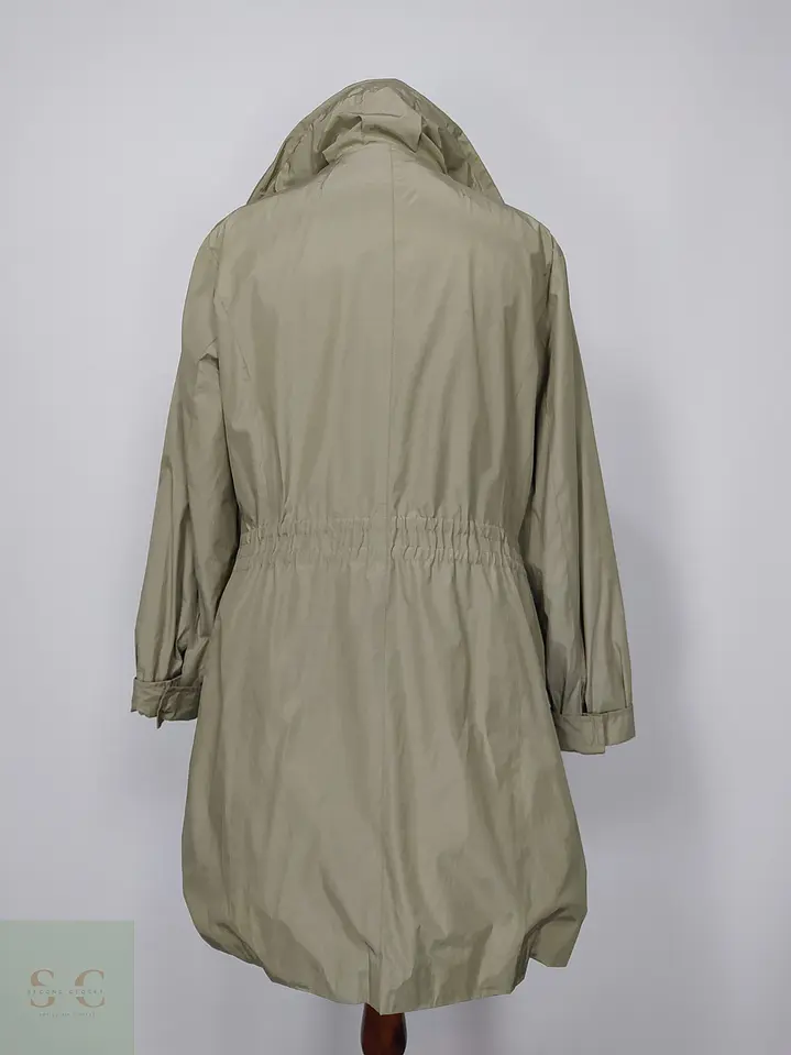 Trench Parka Beis Ajustable con Capucha Talla L 8