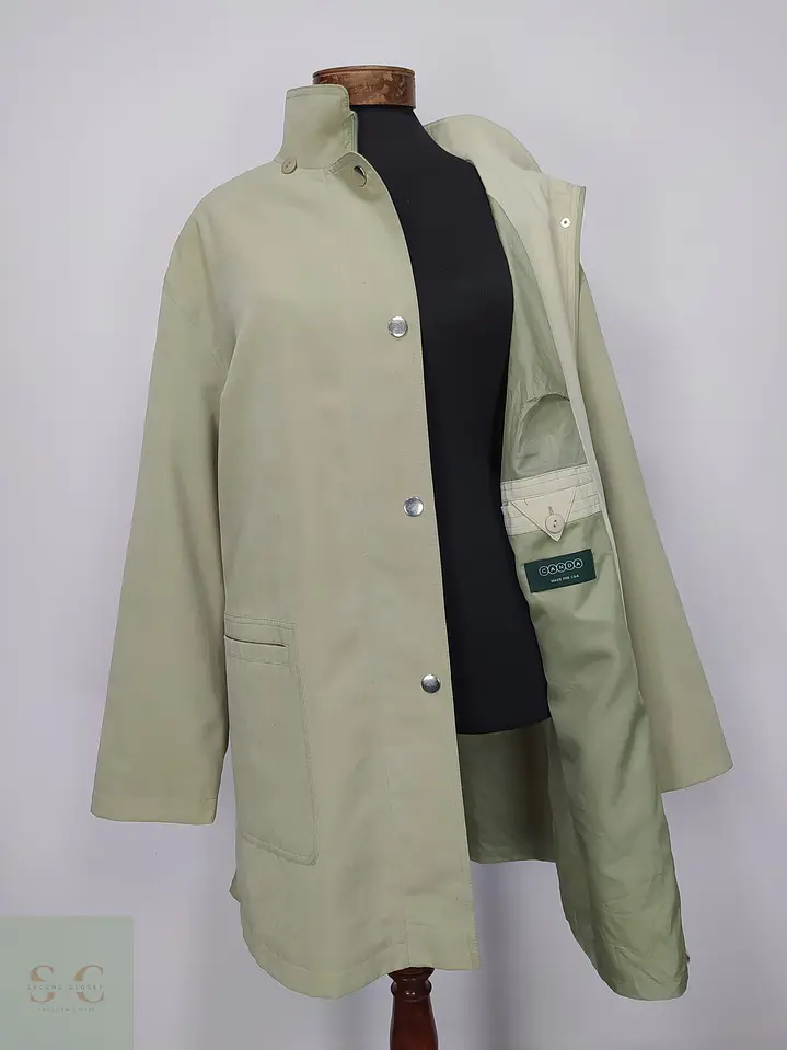 Trench Corto Verde Claro Canda Talla 2XL-3XL 6