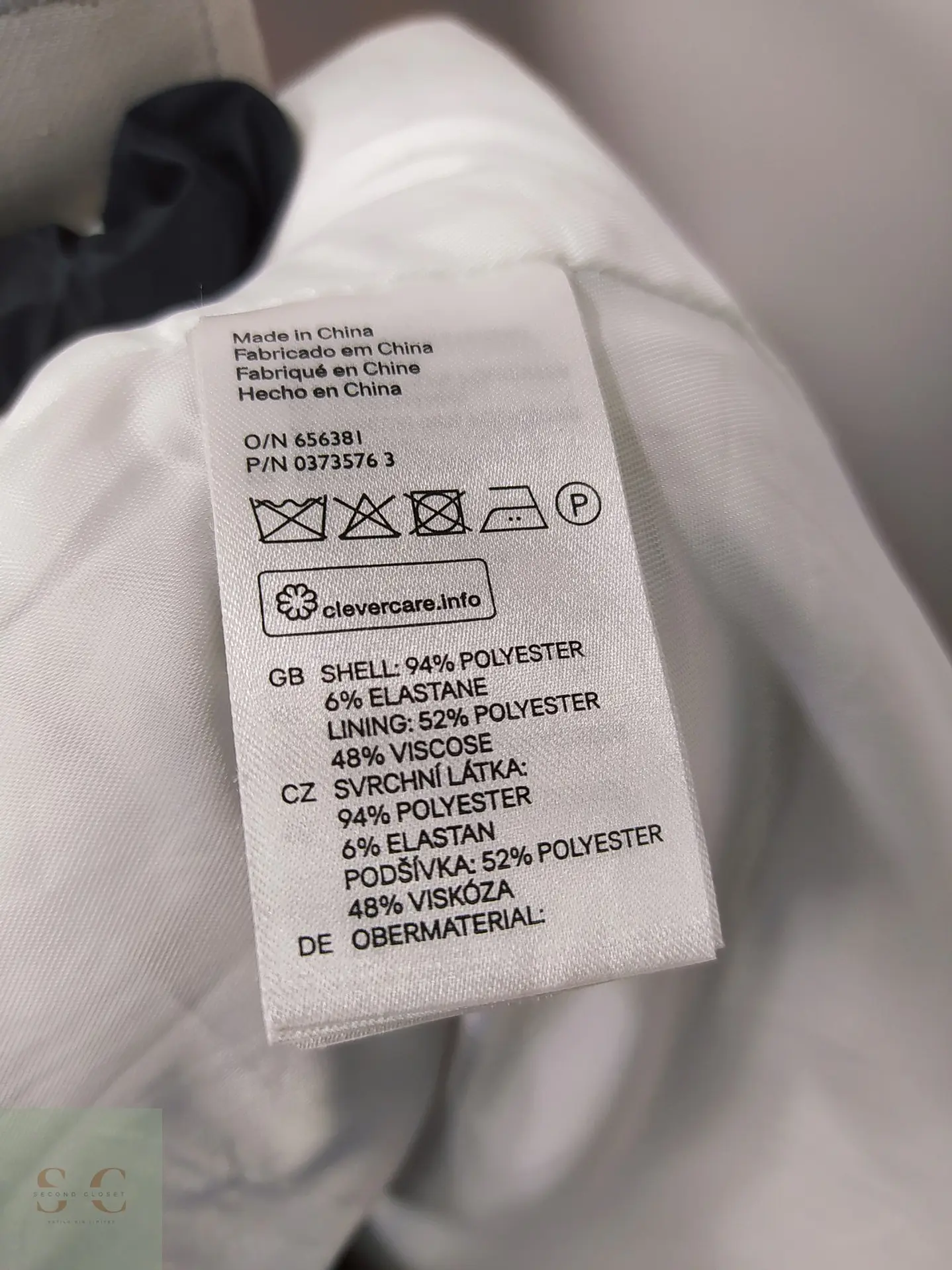 Trench Clásico Blanco Perla H&M Talla S 7