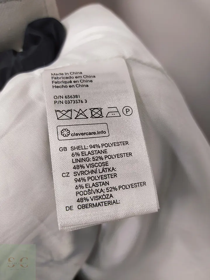 Trench Clásico Blanco Perla H&M Talla S 7