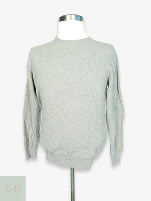 Suéter Cuello Redondo de Lana Extrafina Rinascente Collection Made in Italy Talla ML