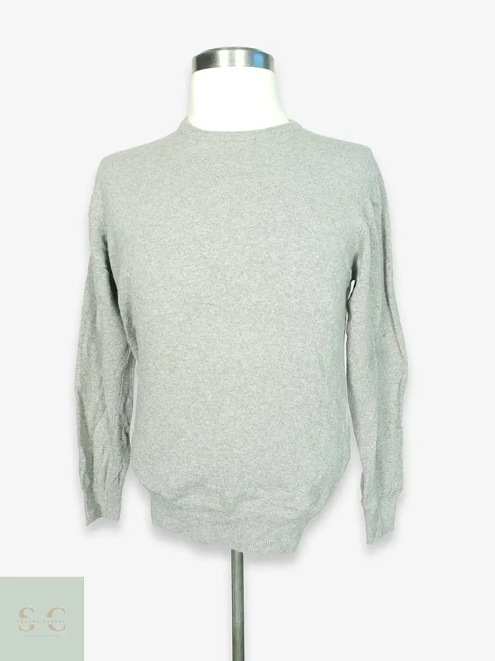 Suéter Cuello Redondo de Lana Extrafina Rinascente Collection Made in Italy Talla ML 1