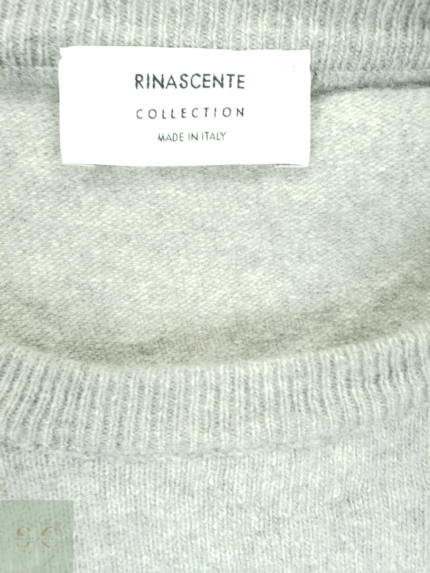 Suéter Cuello Redondo de Lana Extrafina Rinascente Collection Made in Italy Talla ML 3