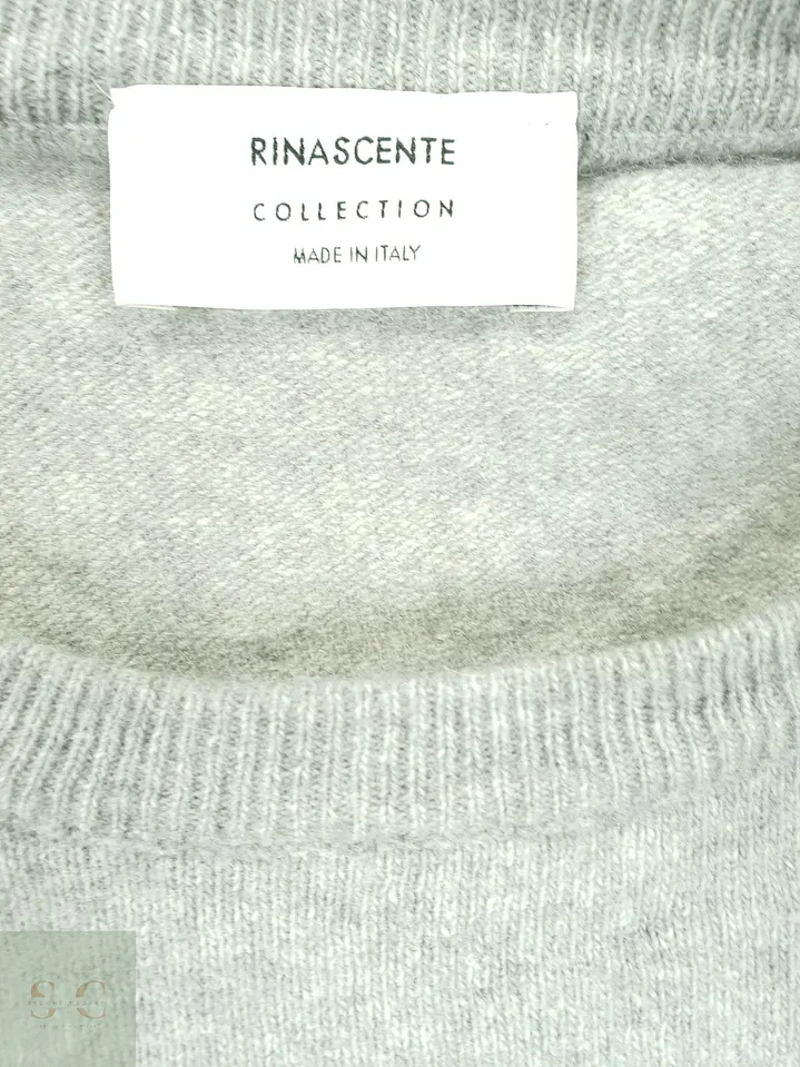 Suéter Cuello Redondo de Lana Extrafina Rinascente Collection Made in Italy Talla ML 3