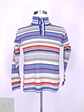 Suéter a Rayas Multicolor en 100% Lana con Cuello Alto y Botones Talla S - Miniatura 2