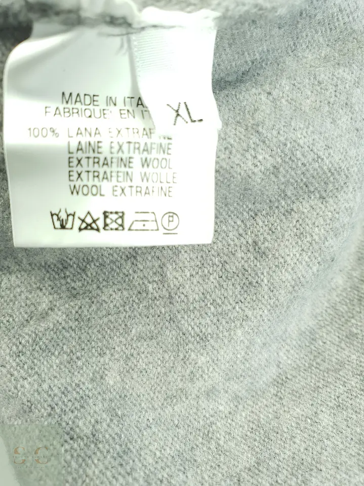 Suéter Cuello Redondo de Lana Extrafina Rinascente Collection Made in Italy Talla ML 4