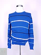 Suéter de Algodón Fino Cuello Redondo a Rayas Nerovago Talla L - Miniatura 2