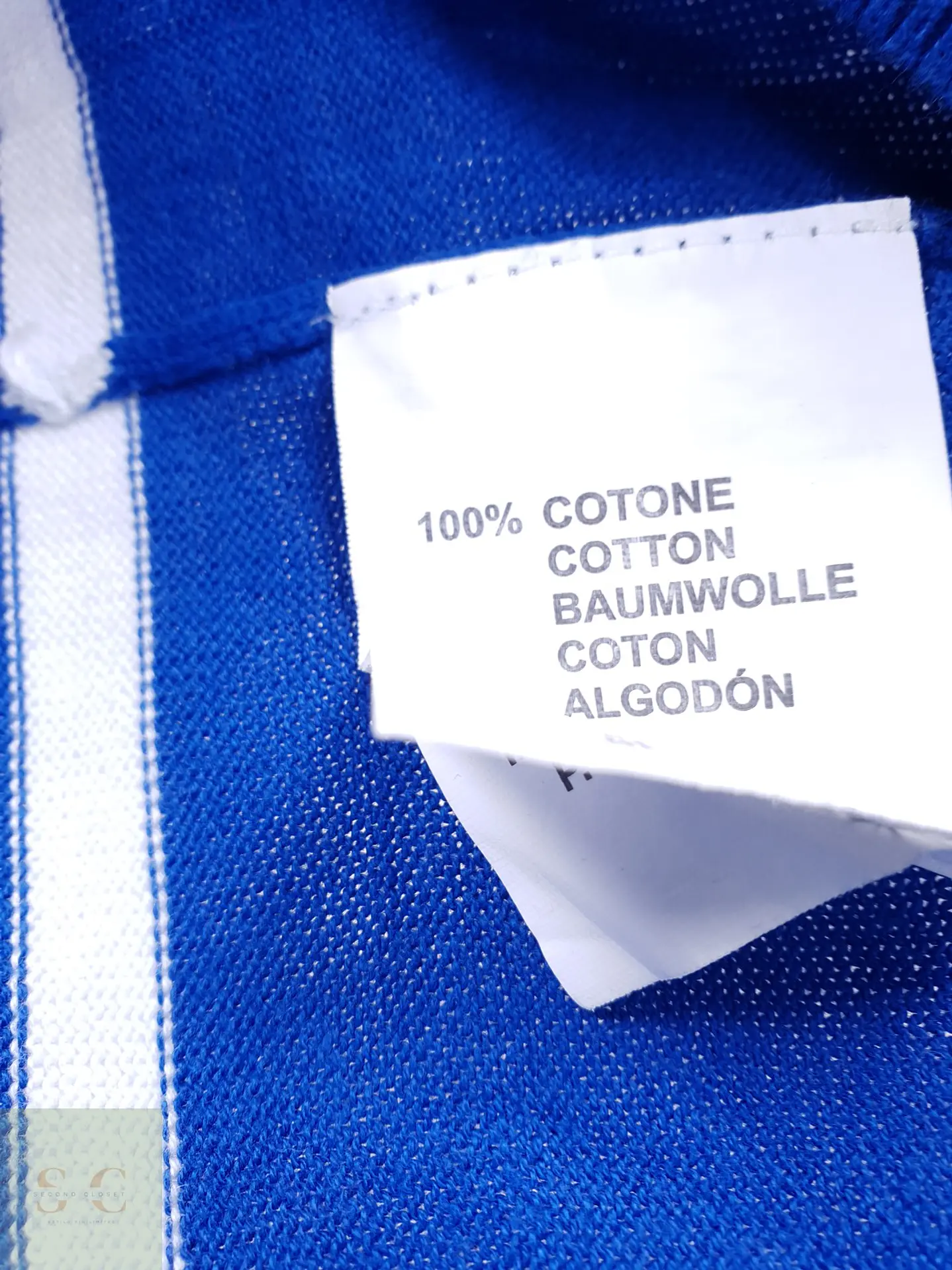 Suéter de Algodón Fino Cuello Redondo a Rayas Nerovago Talla L 4
