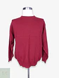 Suéter de Pura Lana Merino Extra Fina Cuello Redondo Burdeos Talla LXL - Miniatura 1