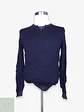 Suéter Azul Marino de Punto Fino Cuello Henley Piazza Italia Talla ML - Miniatura 1