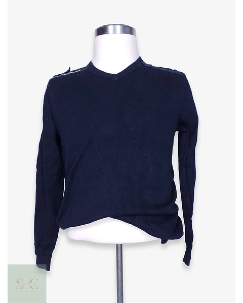 Suéter de Algodón Cuello en V Southern Menswear Talla ML