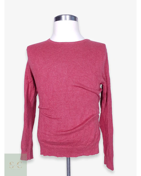 Suéter Cuello Redondo de Algodón Harbor J.Crew Rosado Talla SM
